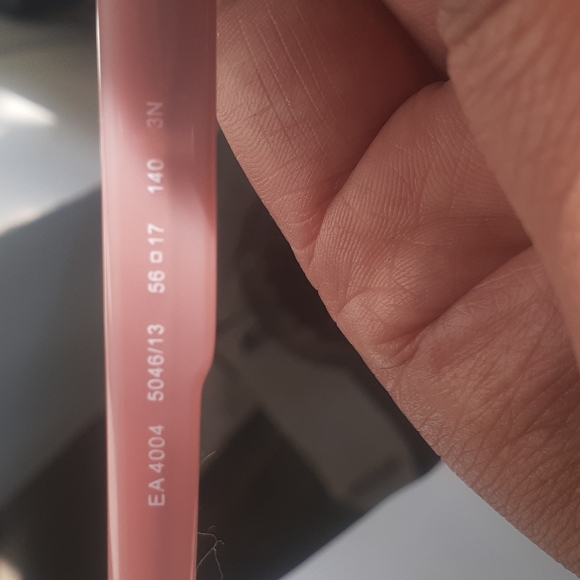 Emporio Armani Sunglasses pink Black Frame Shades. - Picture 7 of 8